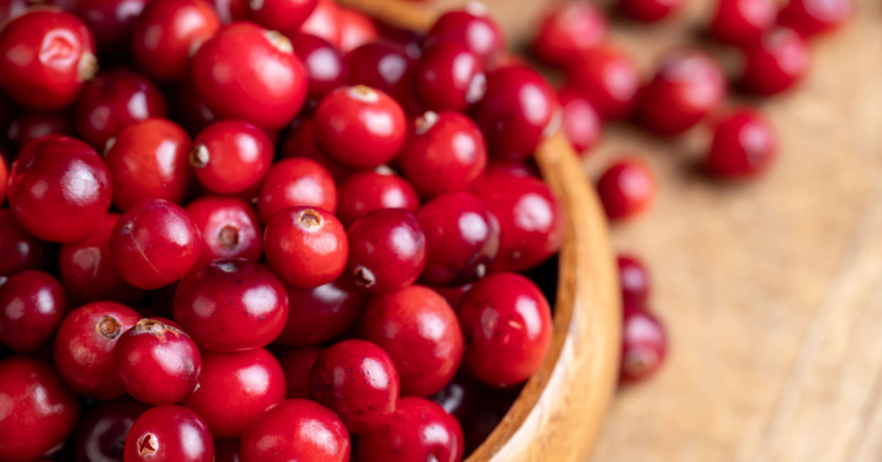 Cranberries are good for heart health.