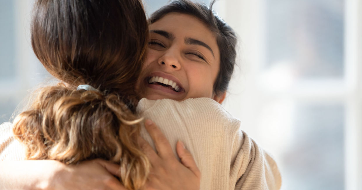 Being with your partner makes you feel happier.