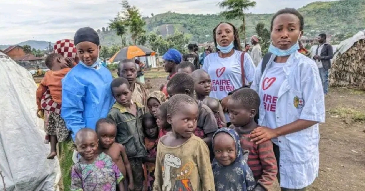 Providing healthcare for displaced children in the Democratic Republic of the Congo.