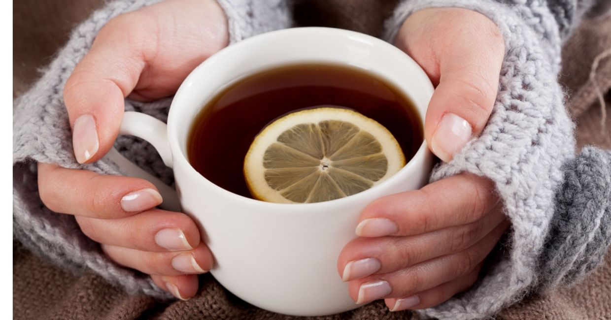 Enjoy a lemon slice in your cup of tea.