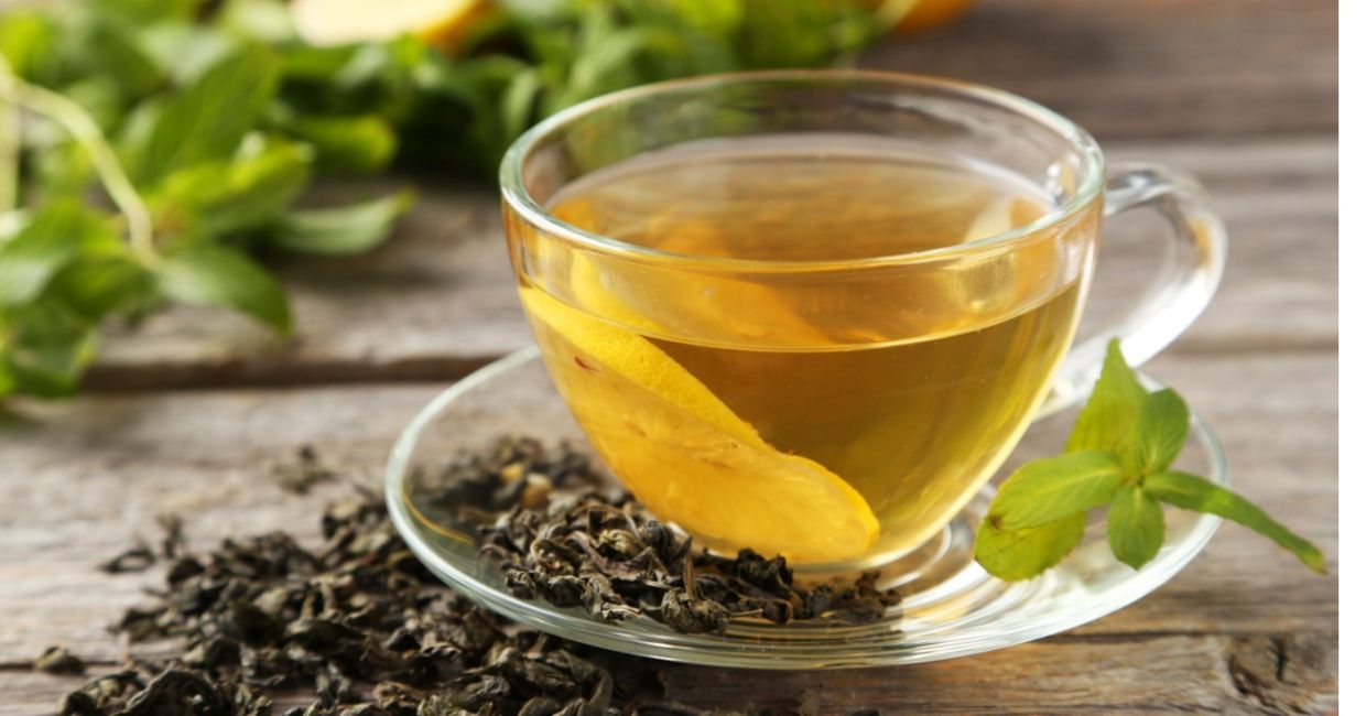 Green tea is full of health benefits so enjoy daily.
