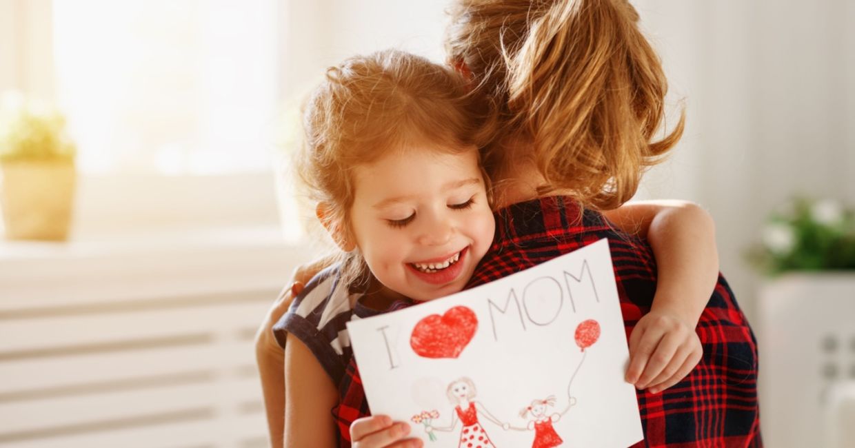 Showing mom how much you love her.