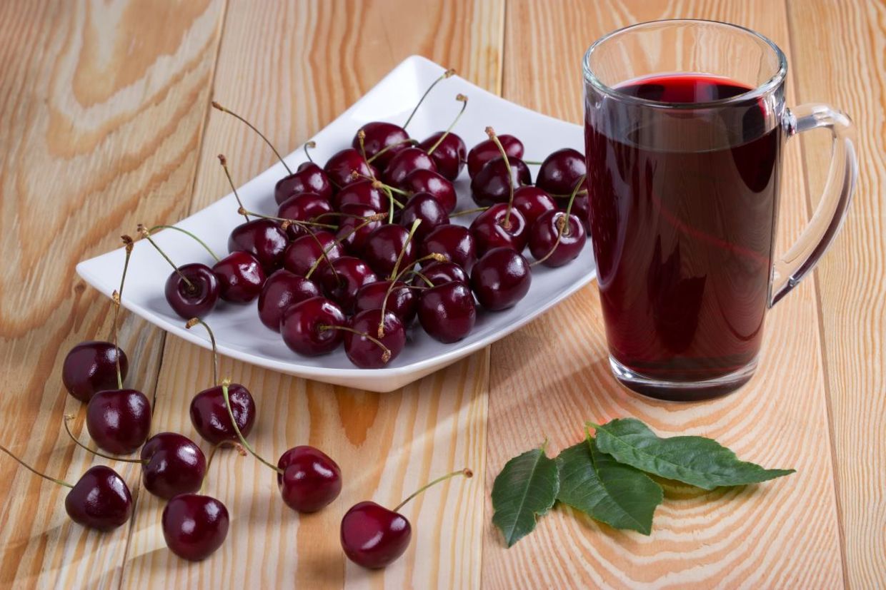 Tart cherries contain sleep inducing compunds.