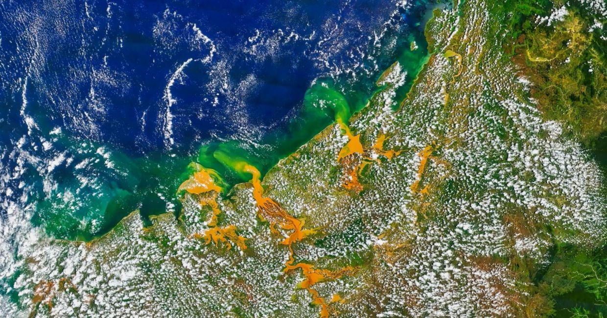 Satellite image after heavy rainfall in Madagascar.