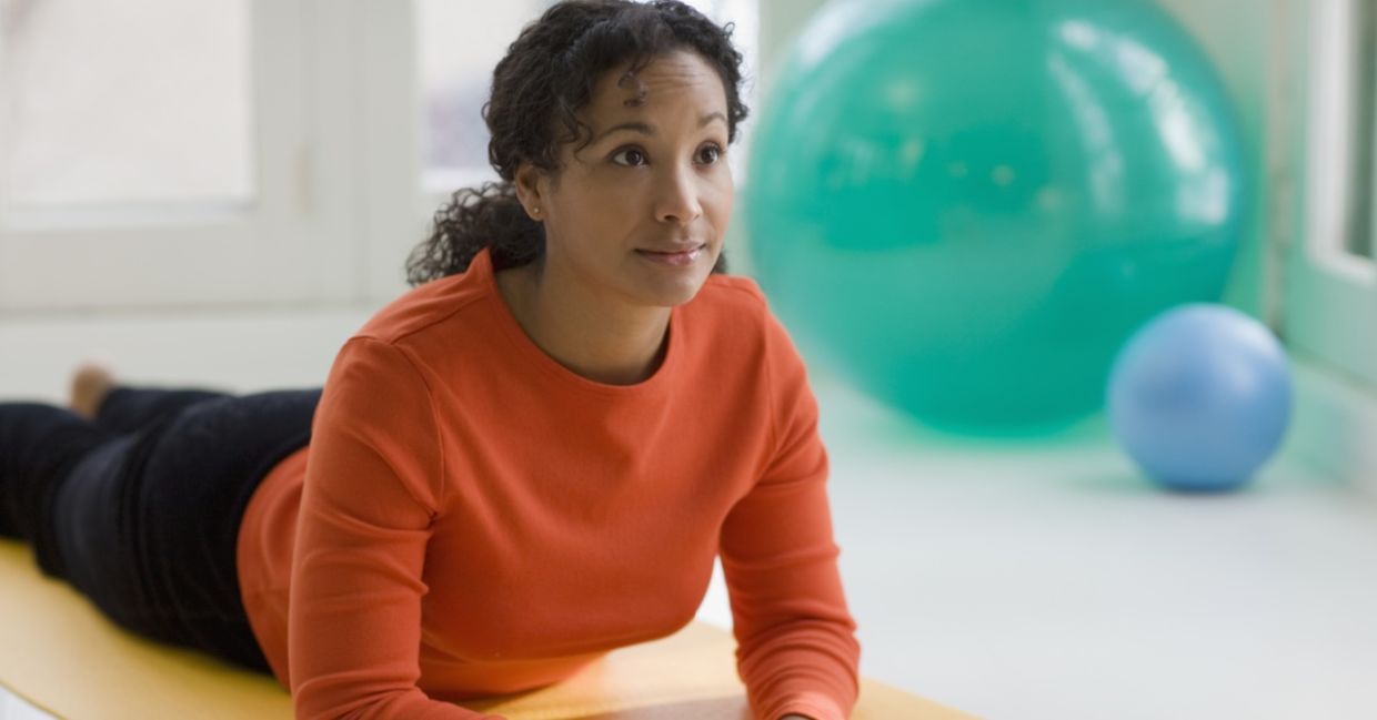 You can transition the cobra yoga pose into tummy time.