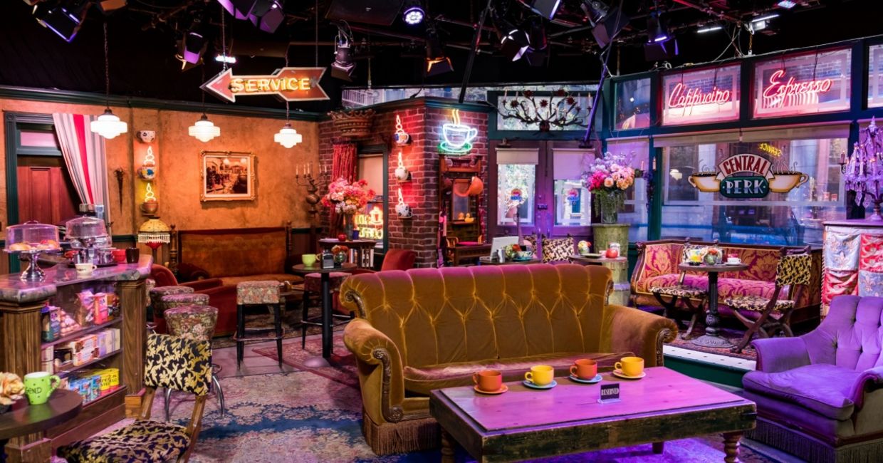 The set of the Central Perk cafe from Friends at Warner Brothers Studio in LA.