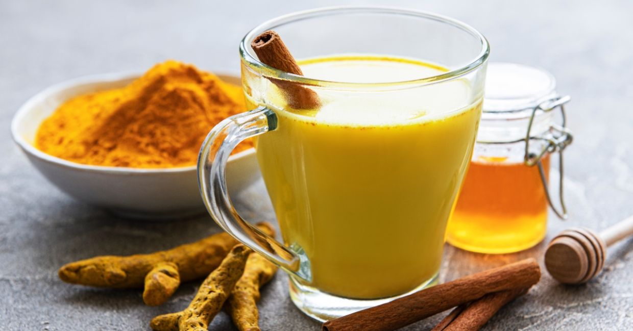 Begin your day with golden milk and honey.