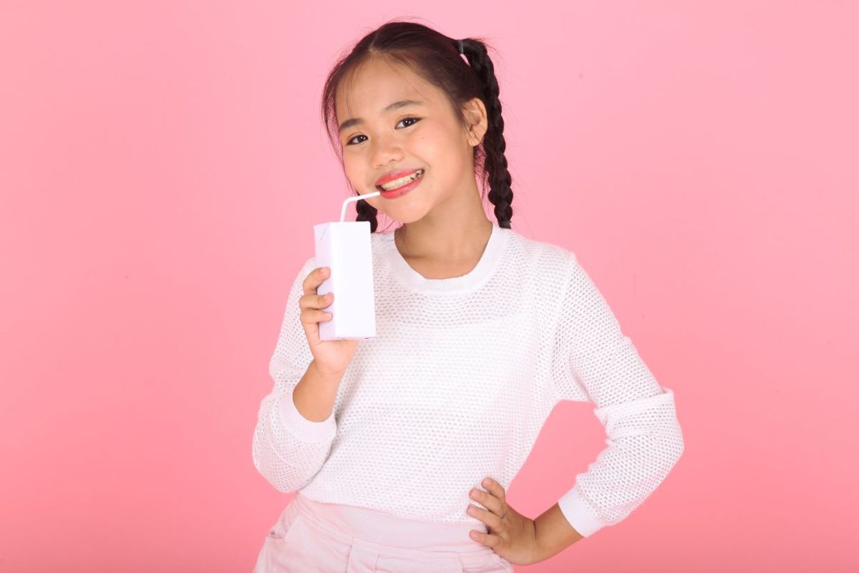 Taking a refreshment break.