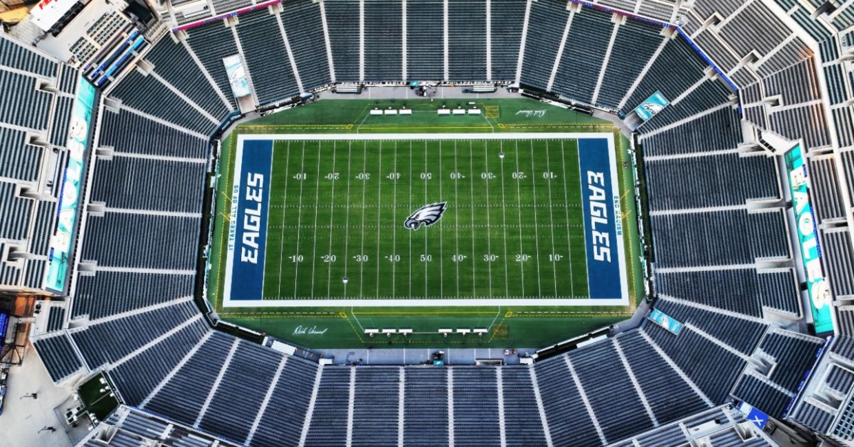 Lincoln Financial Field in Philadelphia is a green stadium.