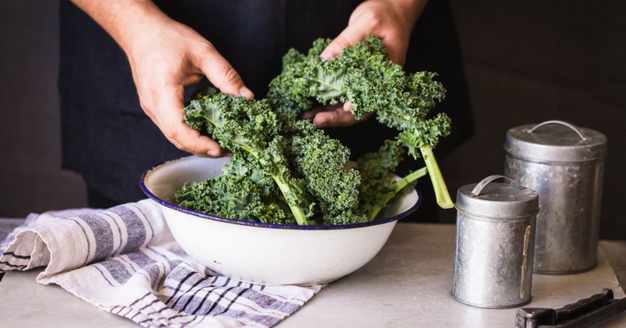 Kale is a healthy choice.