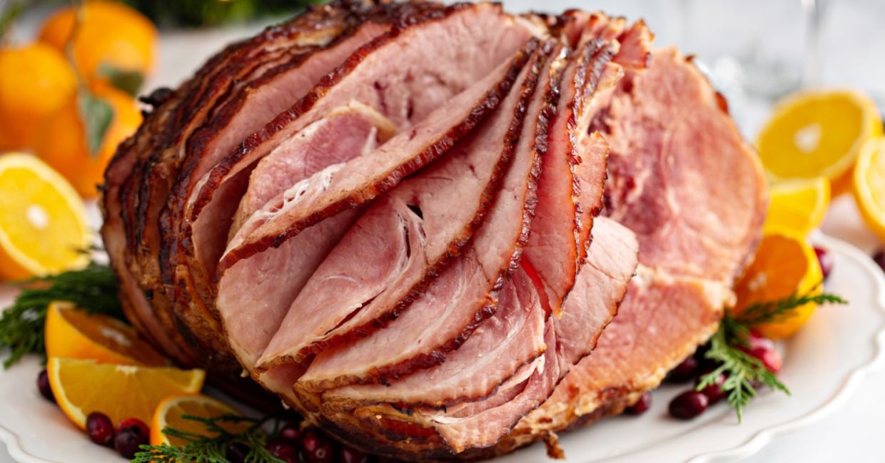 Glazed ham is sure to be a crowd pleaser.