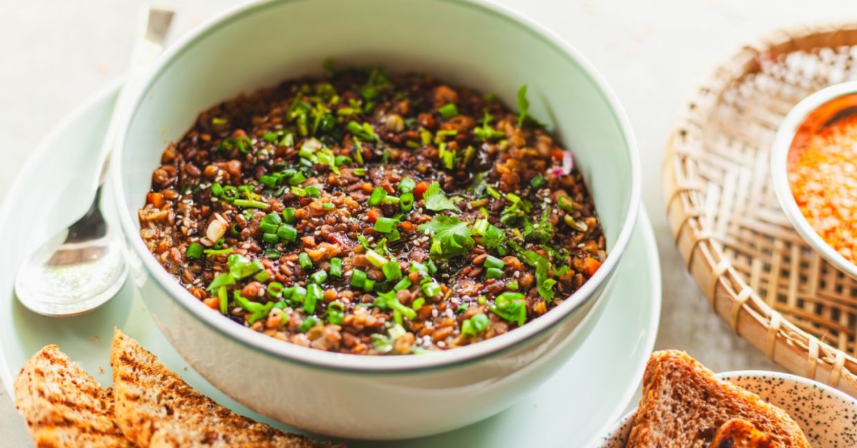 Beans and curry lentil stew.