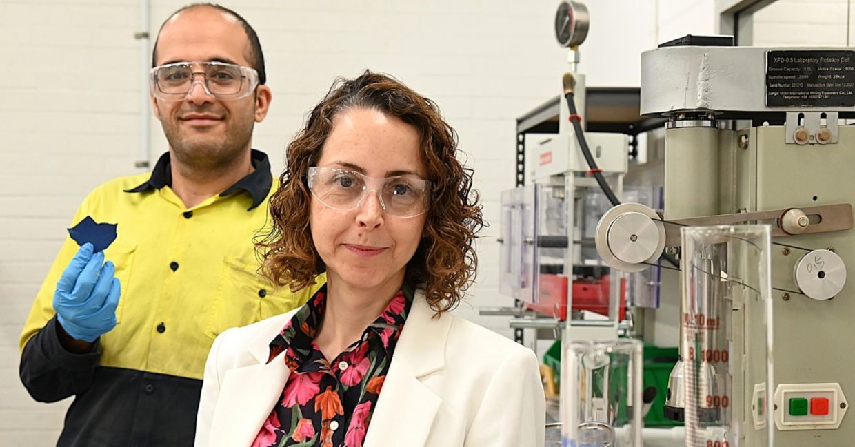 Professors Mashid and Hamidreza with their discovery.