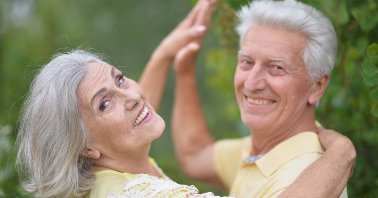 Seniors who are happy and content with their lives.