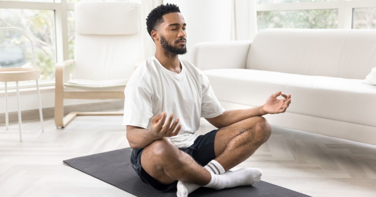 Beginning a body scan meditation.