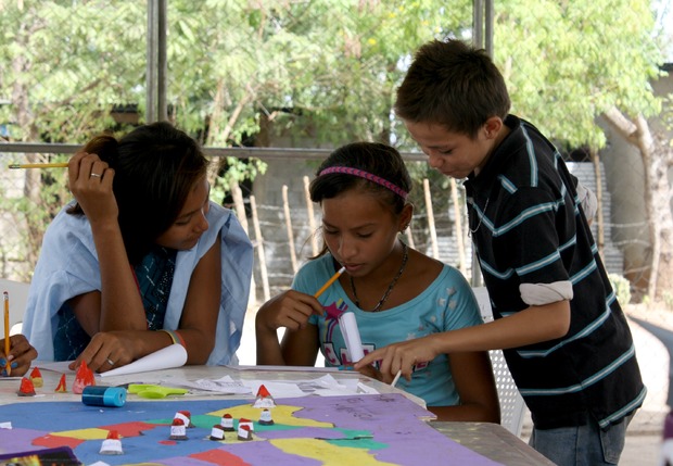 An An Amped for Education activity in Nicaragua