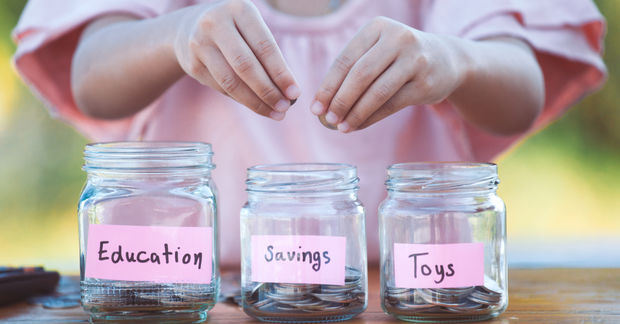 three clear jars