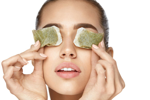 Tea Bags on eyes