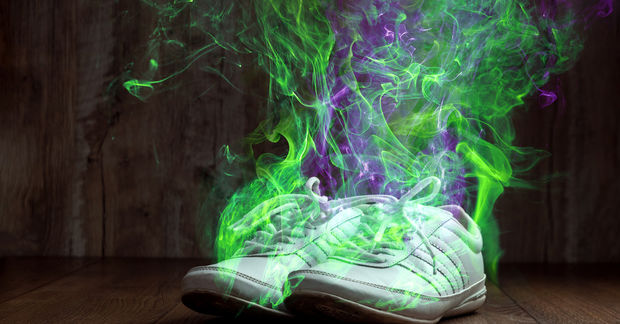 bad smell coming from sneakers