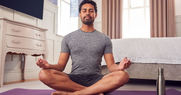 Meditate Meditate to help promote calm.